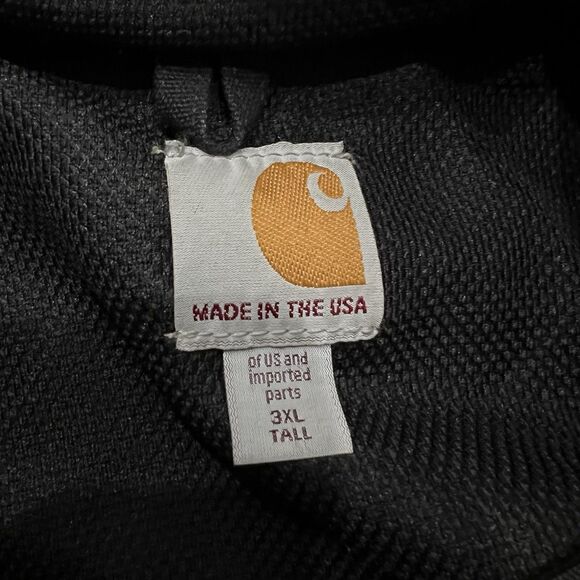 Carhartt Active Duck Jacket Size 3XLT Black - Picture 3 of 6